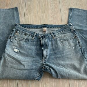 Ralph Lauren Double RL Slim Narrow Men’s Distressed Jeans